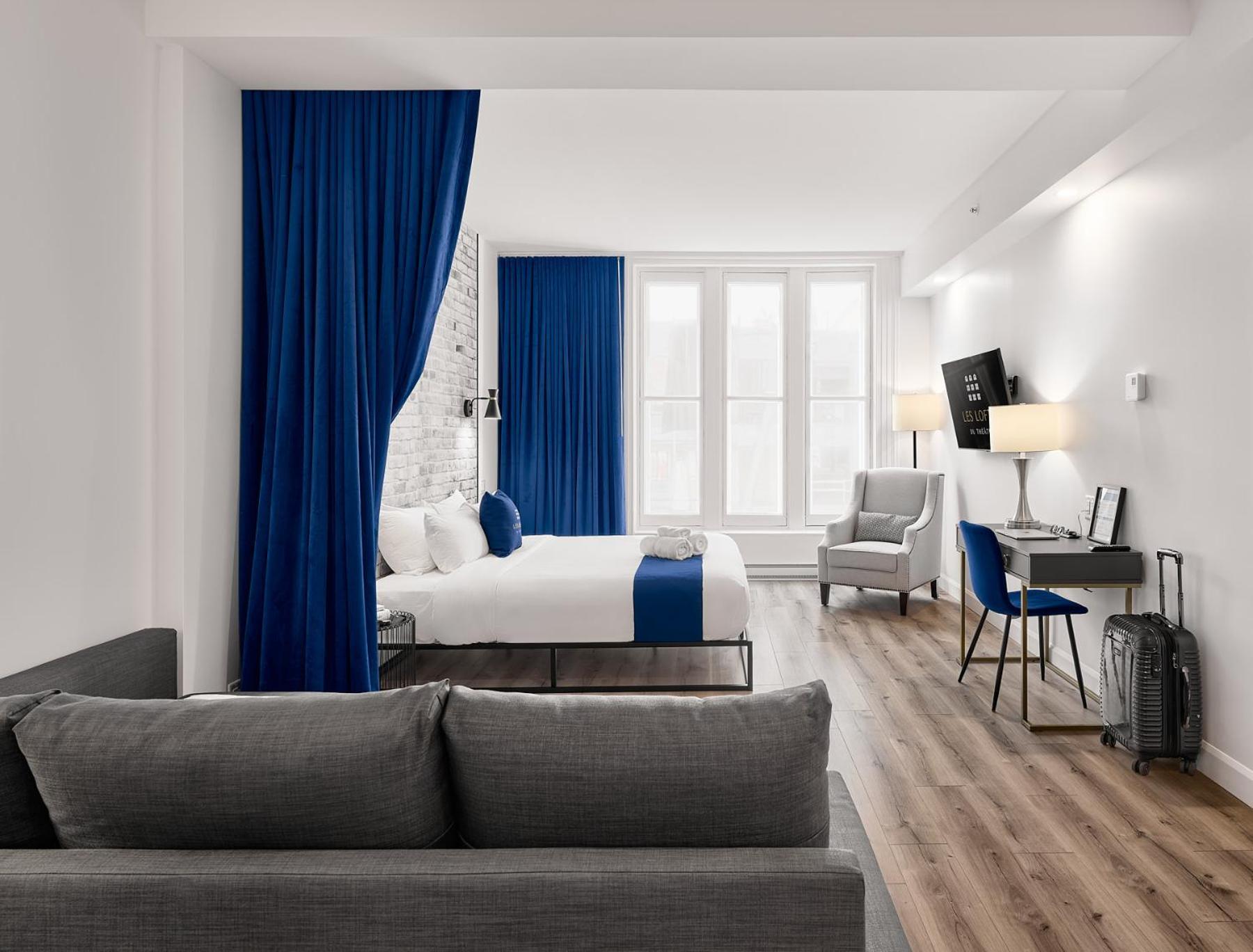 Les Lofts Du Theatre Apartment Квебек Стая снимка